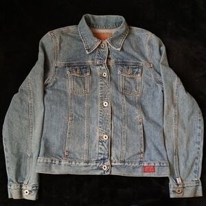 Vintage 90s Guess Denim Jacket Size Kids Medium